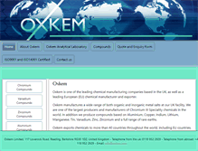 Tablet Screenshot of oxkem.com